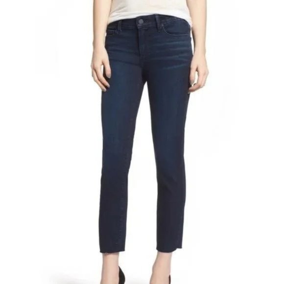 Paige Jeans Skyline Skinny Dark Wash Stretchy Size 31 - Picture 1 of 7